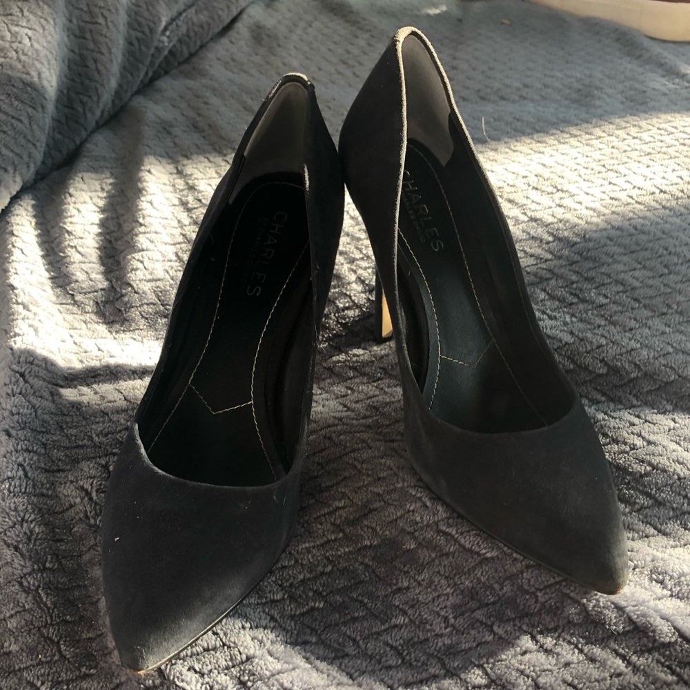 Charles black heels